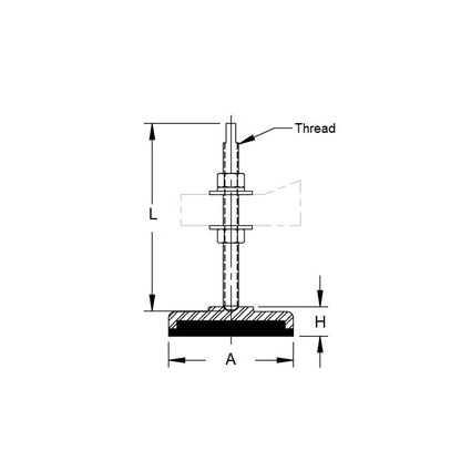 1223008 | MVI-0454-PP (Each) --- 453.6 Kg - 317.5 Kg - 1/2-13 UNC - 12.7mm -