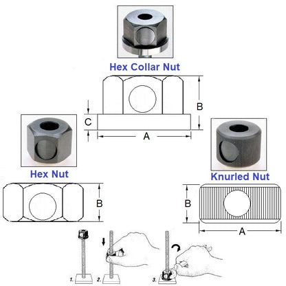 1102038 | NT127C-QC-CB --- Quick Release Nuts - 1/2-13 UNC - 12.7mm - 34.92 - - - Steel Nut