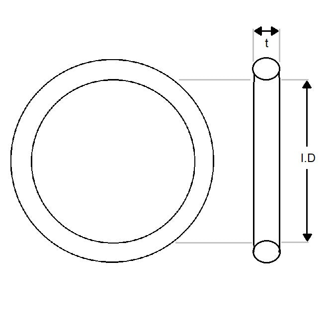 1191429 | ORB-10300-400-VBR75 (PK-10000) --- Fluoroelastomer Bulk O-Rings - 103x4 mm - Brown Fluoroelastomer - Fluoroelastomer - Brown O-Ring