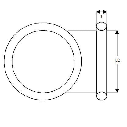 1191429 | ORB-10300-400-VBR75 (PK-10000) --- Fluoroelastomer Bulk O-Rings - 103x4 mm - Brown Fluoroelastomer - Fluoroelastomer - Brown O-Ring