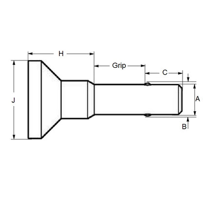 1056367 | BLP-048-0254-MRE-S4 (10 Pcs) --- Ball Lock Pins - 4.76x25.4 mm - 304 Stainless Steel Marine Style Pin