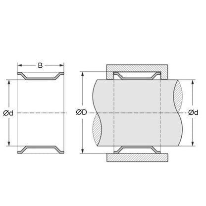 1154011 | TR-420-440-130-S3 --- Tolerance Retaining Rings - 42.00 to 41.95 43.97 to 43.87 13 mm - Stainless Steel 301 Similar to A2, 302, 304, 18-8