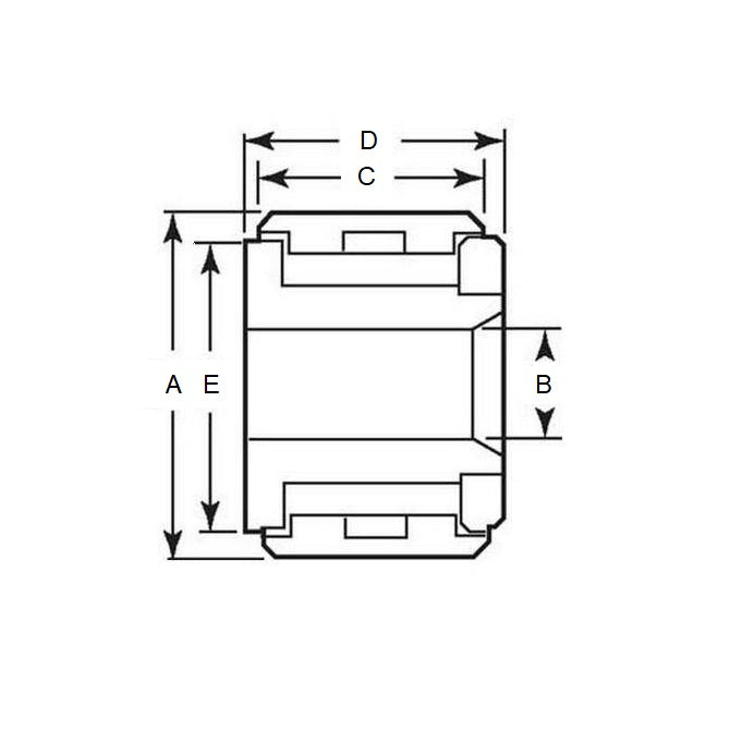 1127045 | NCF110RS --- Self Lubricating Roller Followers - Diameter - A - 22.225 - 14.288 - 6.35  - Steel
