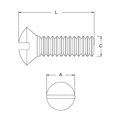 1042070 | SK025M-010-O-SL-S4 (85 Pcs) --- Countersunk Screws - M2.5 - 2.5x0.45mm - 10 mm - 304 Stainless Oval Top Screw
