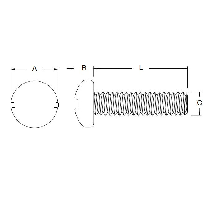 1042373 | SC025M-025-P-SL-S3 (50 Pcs) --- Pan Head Screws - M2.5 -2.5x0.45mm- 25 mm - 303 Stainless
