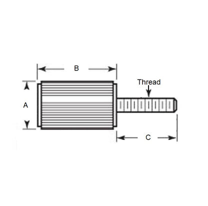 1086117 | SCP095C-022-S4B --- Panel Screws - 3/8-16 UNC - 9.53mm - 22.22x26.97 mm - Stainless Steel 304 Similar to A2, 18-8 HRB80 Screw