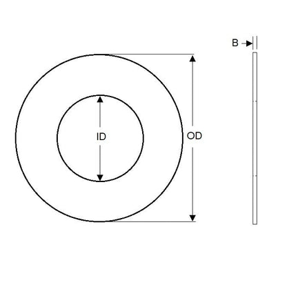 1065399 | W0060-FP-008-0012-S400 (500 Pcs) --- Flat Washers - 6x8x0.12 mm - Stainless Steel AISI 400 Series Heat Treated