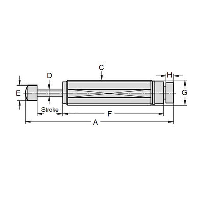 1133014 | ED2RRS --- Small Hydraulic Adjustable Shock Absorbers - 25.4 mm 1-12 UNF - 25.4mm - - Standard