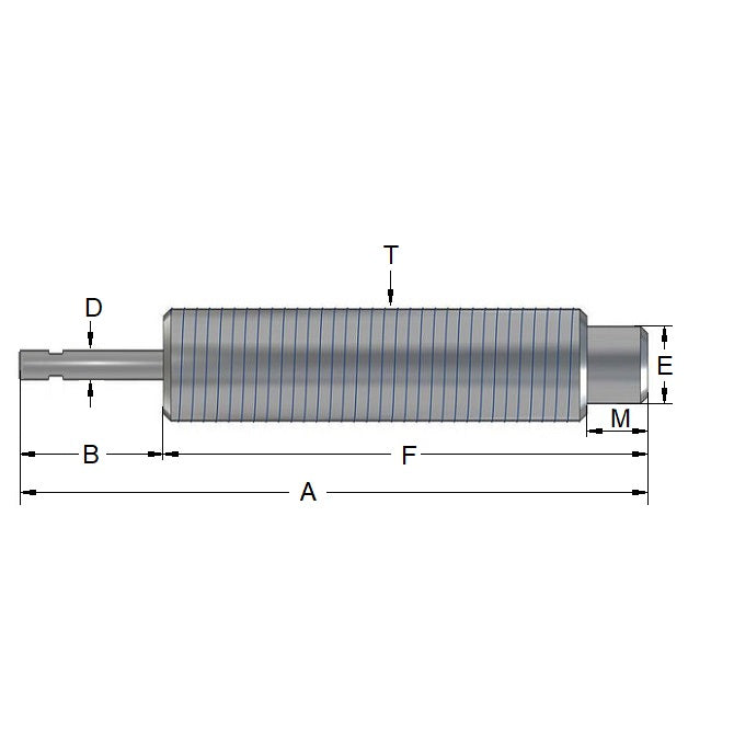 1100512 | ACE1150MERS (Each) --- Self-Compensating Shock Absorbers - 12.7 mm M14x1.5 - 86.60 / 62.00