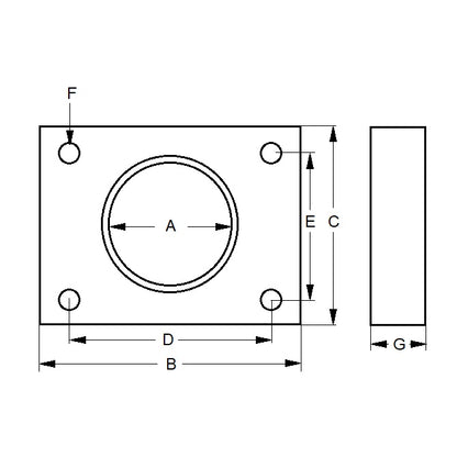 1228779 | ACE4RS --- Accessories Shock Absorbers - 3/4-16 UNF - 19.05mm - 50.8x38.1 mm Mounting Blocks