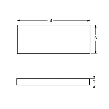 1001131 | PBH-6SSRS --- Stainless Feeler Gauge Stock - 0.152x12.7x7620 mm - Stainless Steel