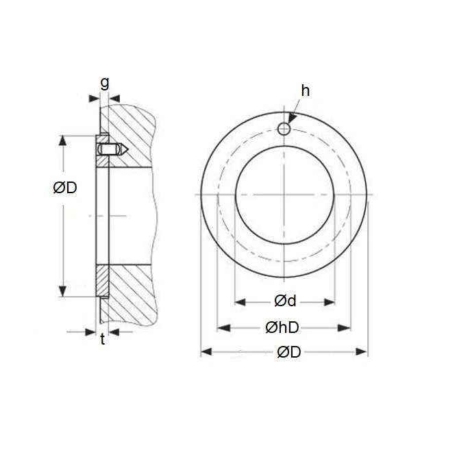 1135367 | W0260-T-044-015-DP4 --- Thrust Washers - 26x44x1.5 mm DP4 Type - DP4 Washer