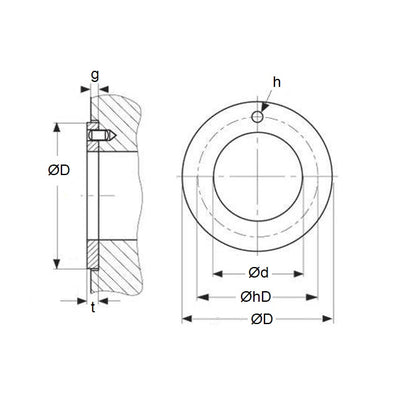 1135367 | W0260-T-044-015-DP4 --- Thrust Washers - 26x44x1.5 mm DP4 Type - DP4 Washer