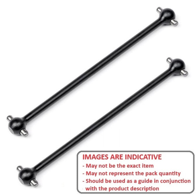 1169081 | DBRC-064-06-03-B (2 Pcs) --- Dogbones Hobby - 64x6x3.2 mm - Steel Dog Bone