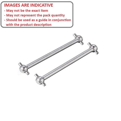 1178492 | DBRC-081-06-03-S (2 Pcs) --- Dogbones Hobby - 81x6x3.2 mm - Steel Dog Bone