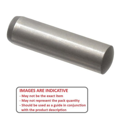 1037865 | DP016-010-CH-1 (50 Pcs) --- Dowel Pins - 1.588x9.53x9.53 mm - Steel Alloy - Heat Treated and Ground Rc 58-62