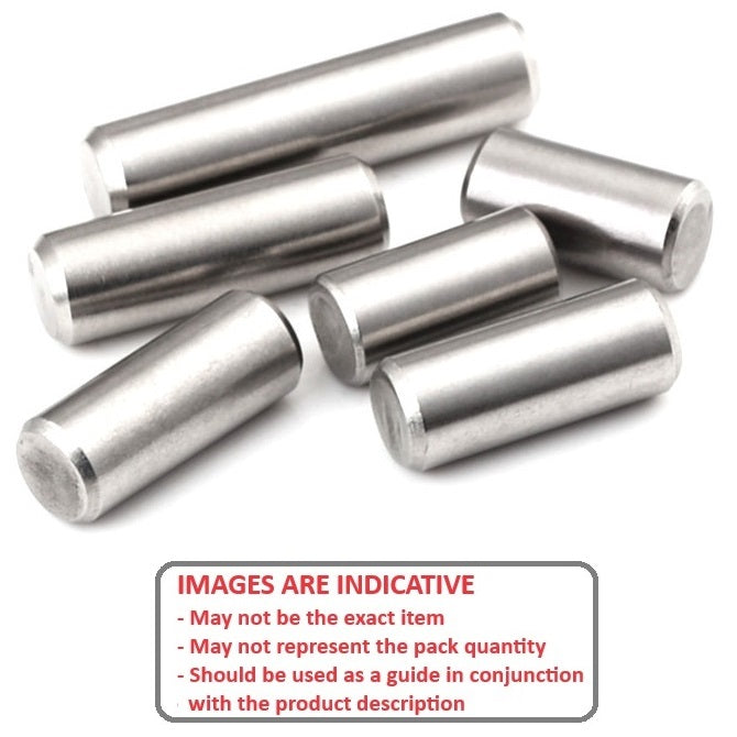 1050894 | DP030-014-303-2 (Pack of 10)  --- Dowel Pins - 3x14 Standard - Stainless Steel 303/304 Similar to A2, 18-8 HRB80 Pin