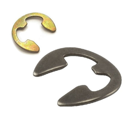 1087737 | ECB-0077-0095-S15 --- E-Clips Retaining Rings - 9.53x7.7x0.89 mm Bowed - Stainless Steel Grade PH15-7 Mo E-Clip