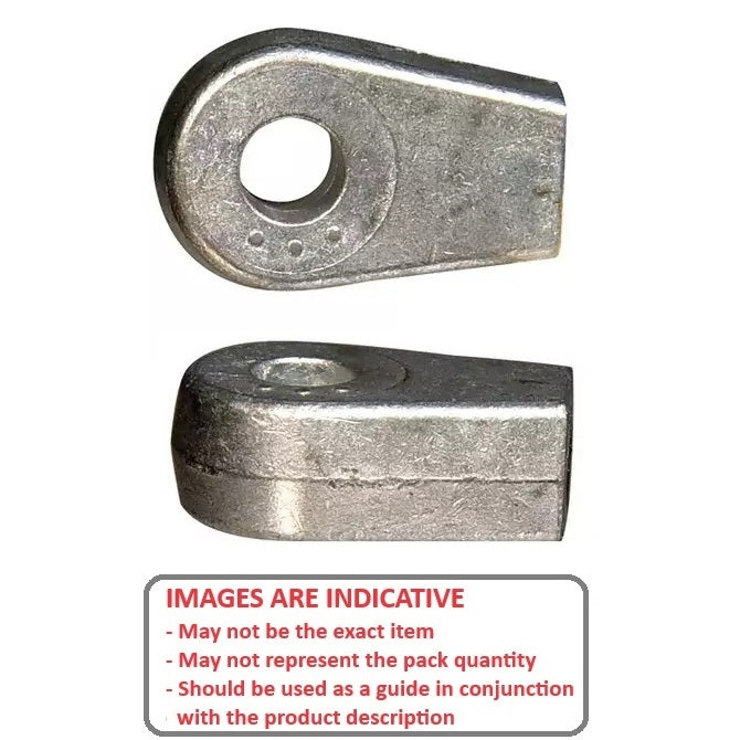 1064604 | GAS211RS --- End Fittings Gas Springs - M6 - 6x1mm - Fat Blade - Die Cast Zinc
