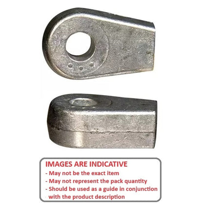 1064604 | GAS211RS --- End Fittings Gas Springs - M6 - 6x1mm - Fat Blade - Die Cast Zinc
