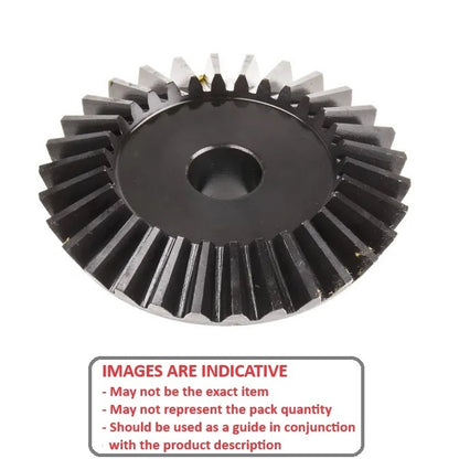 1037559 | GB-21A-M4-40-200-C (Each) --- Bevel Gears - Ratio 2 to 1 Large Gear Only - GB-21B-M4-20-200-C - 20 Tooth Gear - Module 4 - Steel Gear