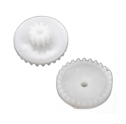 1136700 | GCR-015-M05-020-019-P (50 Pcs) --- Crown Wheel Module 0.5 Plastic Gears - 28 tooth - 10 tooth - 1.9 mm - POM Plastic Gear