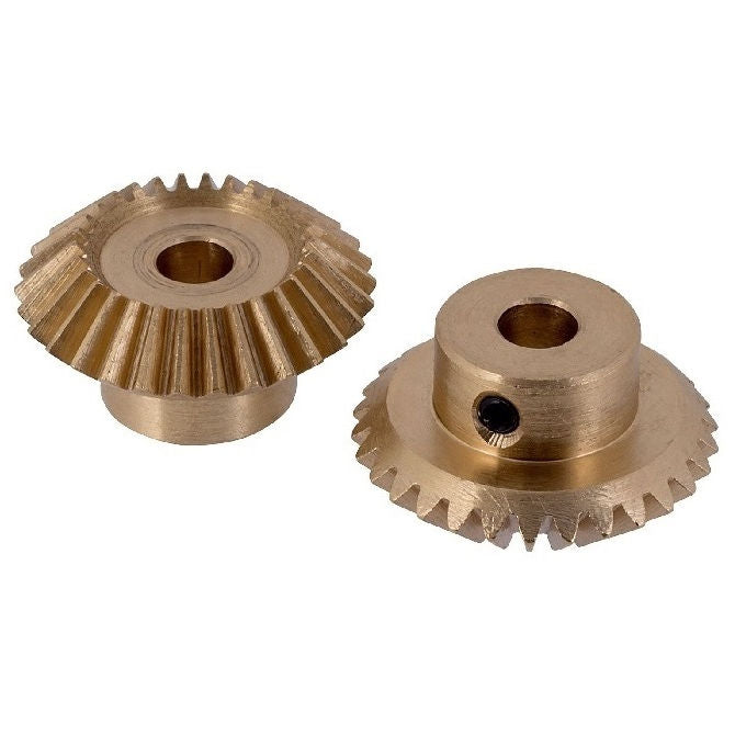 1122146 | GM-020-M1-060-B --- Mitre Gears - 20 tooth - 20x6 mm Module 1 - ISO 8 / Brass Gear