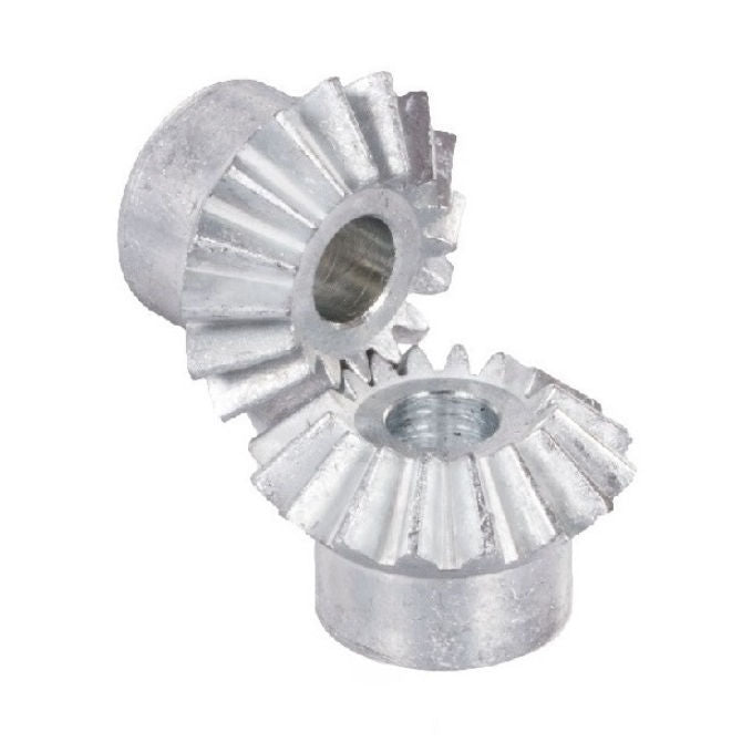 1112511 | GM-016-M1-060-ZD (2 Pcs) --- Mitre Gears - 16 tooth - 16x6 mm Module 1 - Die Cast Zinc - Commercial Gear