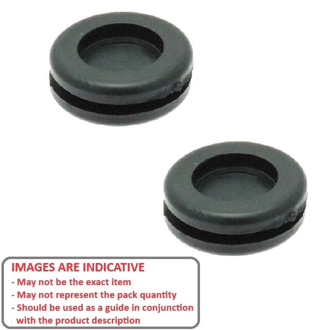 1069258 | GC-063-034-085-R17 (10 Pcs) --- Natural Rubber Grommets - 6.3x3.4x8.5 mm Closed - Natural Rubber Grommet