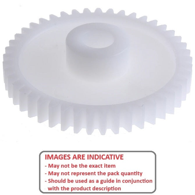 1202722 | G120B-120-M1-090-120-A-PD (Each) --- Spur Gears - 120 tooth - 120x12 mm Hubbed - Acetal - No Insert Gear