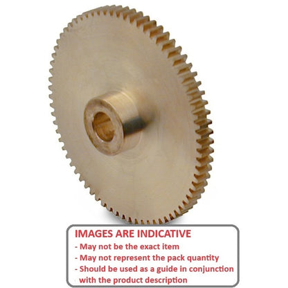 1159571 | G025B-050-M05-050-060-B-P --- Spur Gears - 50 tooth - 25x6 mm Hubbed - Brass Gear
