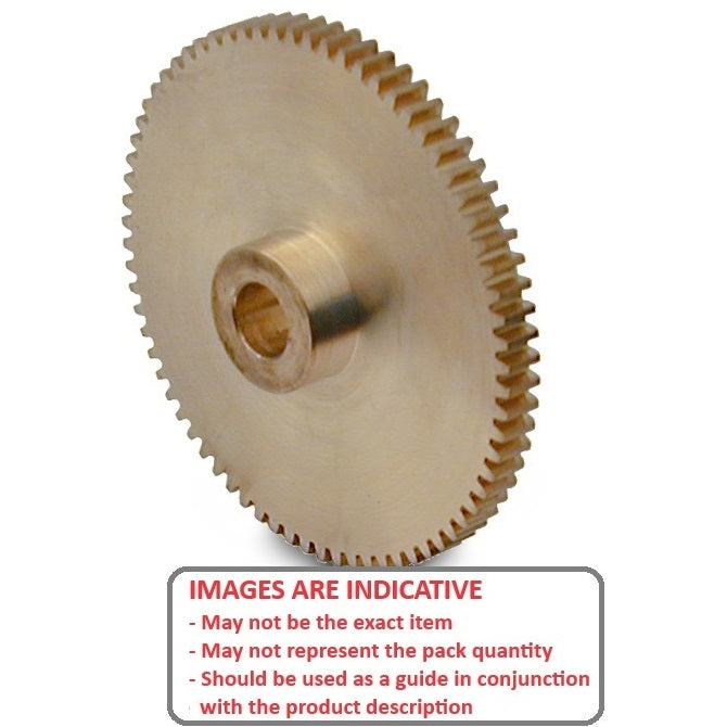 1166503 | G024B-060-M04-050-060-B-P --- Spur Gears - 60 tooth - 24x6 mm Hubbed - Brass Gear