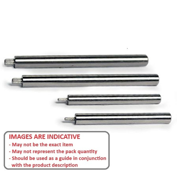 1037230 | SHPIN01.5X50 --- Pinion Shafts - 1.5x1.55x5 mm - Stainless Steel 303/304 Similar to A2, 18-8 HRB80 Shaft