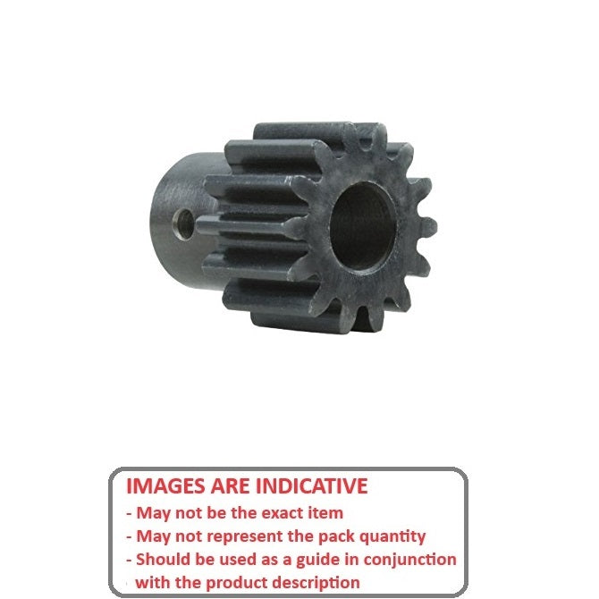 1096265 | G012B-012-M1-060-050F-CG --- Spur Gears - 12 tooth - 12x5 mm Hubbed - Carbon Steel S45C Gear