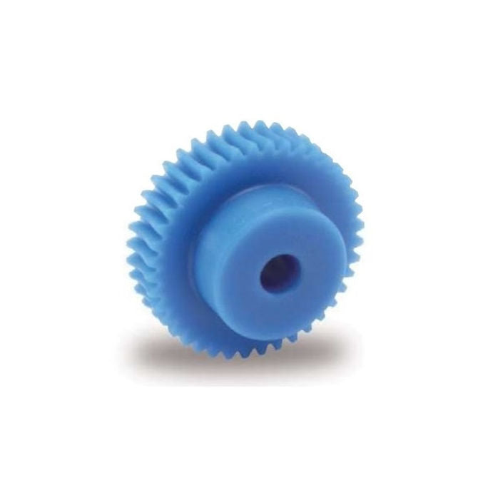 1036081 | WG1R08-100-030-060-ACE --- Worm Gears - Pitch Module 1.0 - 30 tooth - 3 Deg 35 Min Module 1.0 - Polyacetal White Gear