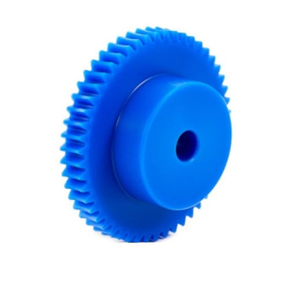 1036139 | WG1R-100-050-080-ACE --- Worm Gears - Pitch Module 1.0 - 50 tooth - 3 Deg 35 Min Module 1.0 - Polyacetal White Gear