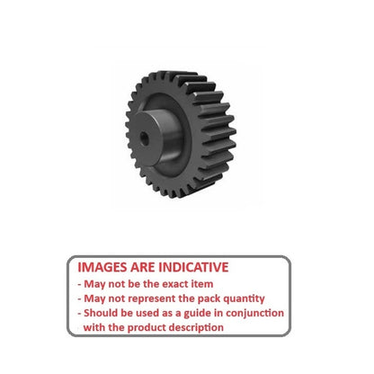 1225659 | WG1R24-020-06HP0475-NYB (2 Pcs) --- Worm Gears - Pitch 24DP - 20 tooth - 4 Deg 46 Min with 14.5 Deg Pressure Angle 24DP - Nylon - Mineral Filled Black