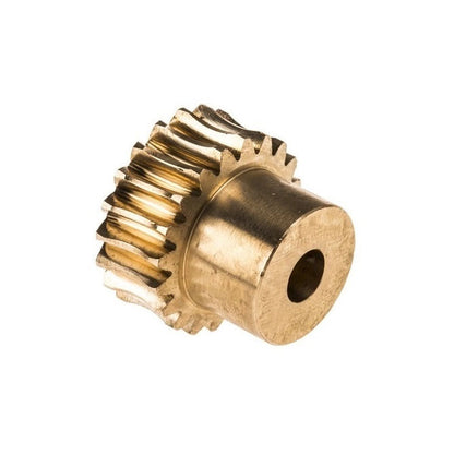 1002633 | WG1R-080-020-050-COP --- Worm Gears - Pitch Module 0.8 - 20 tooth - 3 Deg 17 Min Module 0.8 - Copper Alloy - CAC502 Gear