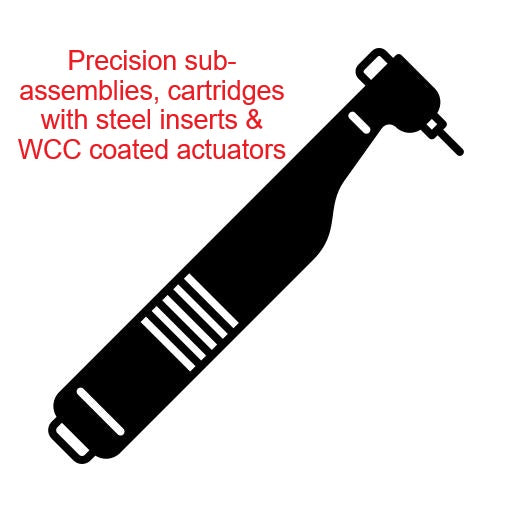Dental Replacement Parts - Application Brand B.A. International® Turbine Sub Assembly With Bearings - With Ceramic Hybrid Bearings 