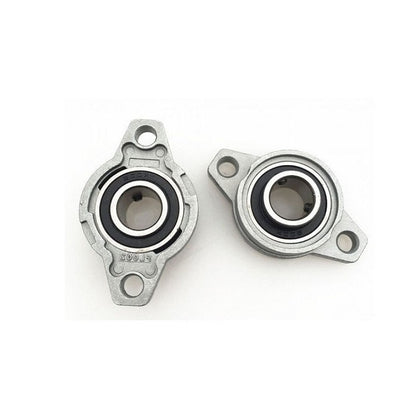 1081459 | KFL08 --- Flanged 2 Bolt Housing and Bearing Assembly - 8x26x48 mm Rigid - Aluminium
