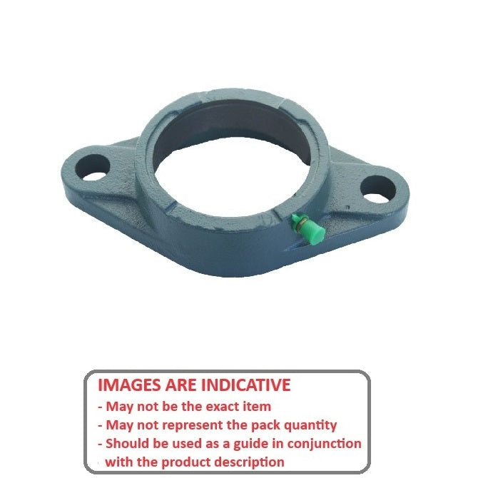 1177405 | FL204 (Each) --- Flanged Housings - 60x113x33.3 mm 2 Bolt - Cast Iron Housing