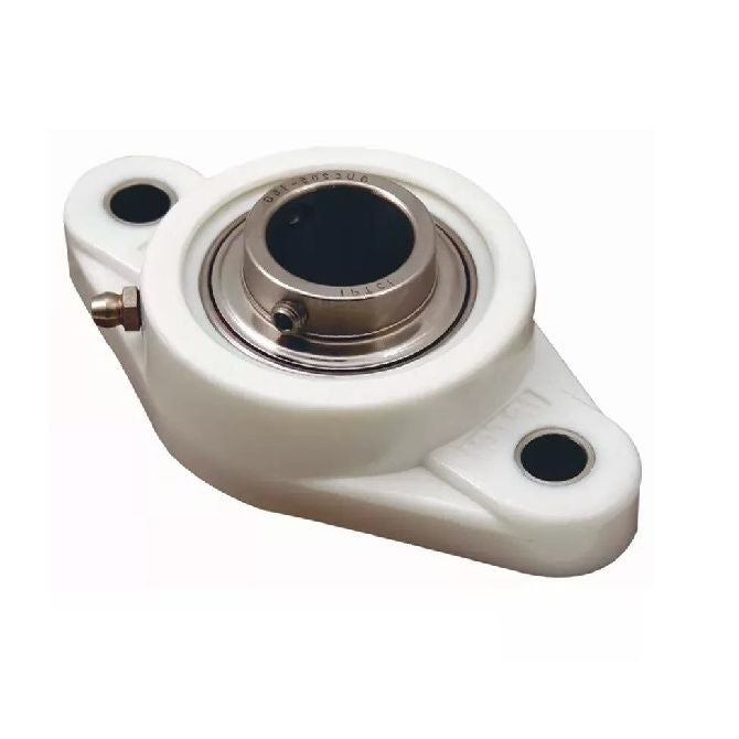 1119831 | IP-242RS --- Flanged 2 Bolt Housing and Bearing Assembly - 19.05x33.734x112.7 mm Rigid - Thermoplastic and Chrome Steel
