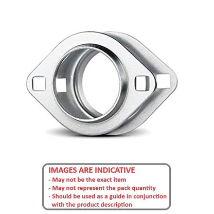 1194212 | PFL-5 (Each) --- Flanged Housings - 95x71x28.5 mm 2 Bolt - Steel Housing
