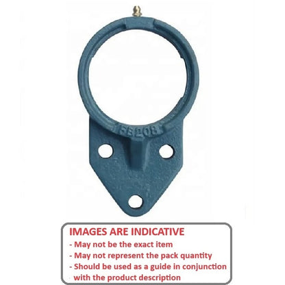 1190532 | FK205 --- Flanged Housings - 116x68x35.7 mm Offset Cast Iron - Cast Iron Housing