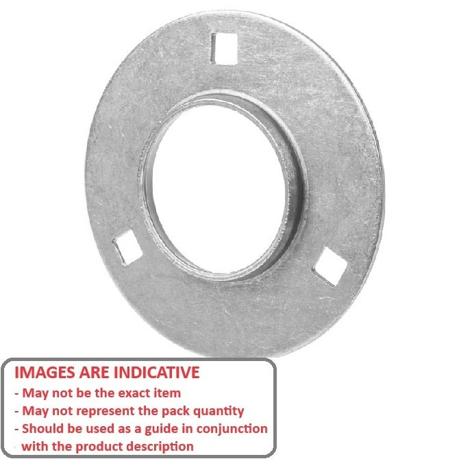 1191973 | PF-4 (Each) --- Flanged Housings - 90 - 25.7 mm 3 Bolt Hole - Steel Housing