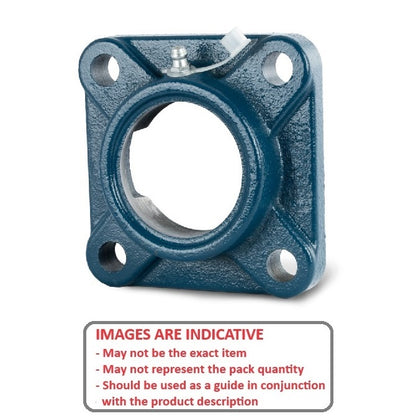 1191088 | F204 (Each) --- Flanged Square Cast Iron Housings - 86x33.3x12 mm - Cast Iron Housing