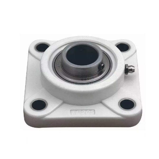 Housing and Bearing Assembly - Flanged 4 Bolt - Rigid - Plastic and Stainless