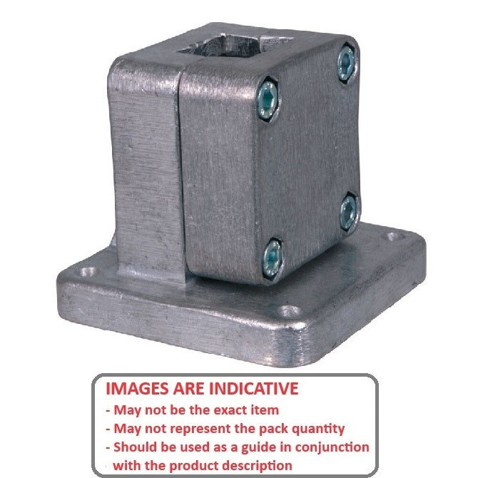 1149356 | LCSQCL-0381-F --- Housing Clamps Square Linear - 38.1 mm Flanged Base 33.99 mm