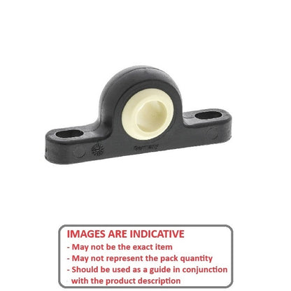1073005 | BB-064-L280 (10 Pcs) --- Pillow Block Housing and Bearing Assembly - 6.35x44.45x19.81 mm Thermoplastic