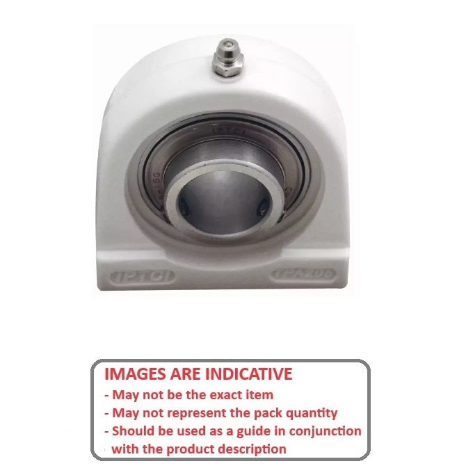 1102031 | IP-178RS --- Tapped Base Housing and Bearing Assembly - 12.7x33.325x73.025 mm Thermoplastic and Stainless